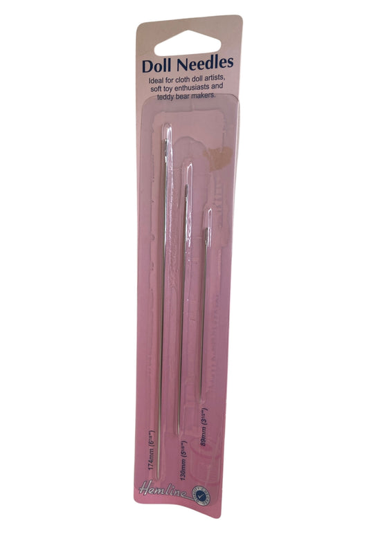 Hand Sewing Needles: Doll: 3 Pieces