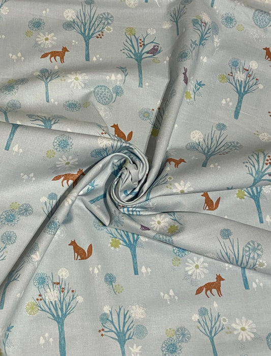 Wildwood Blue Teal Fabric - Fat Quarter