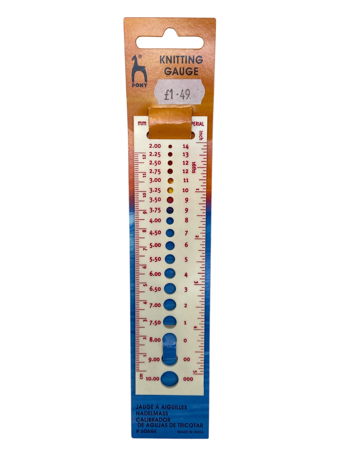 Pony Knitting Gauge