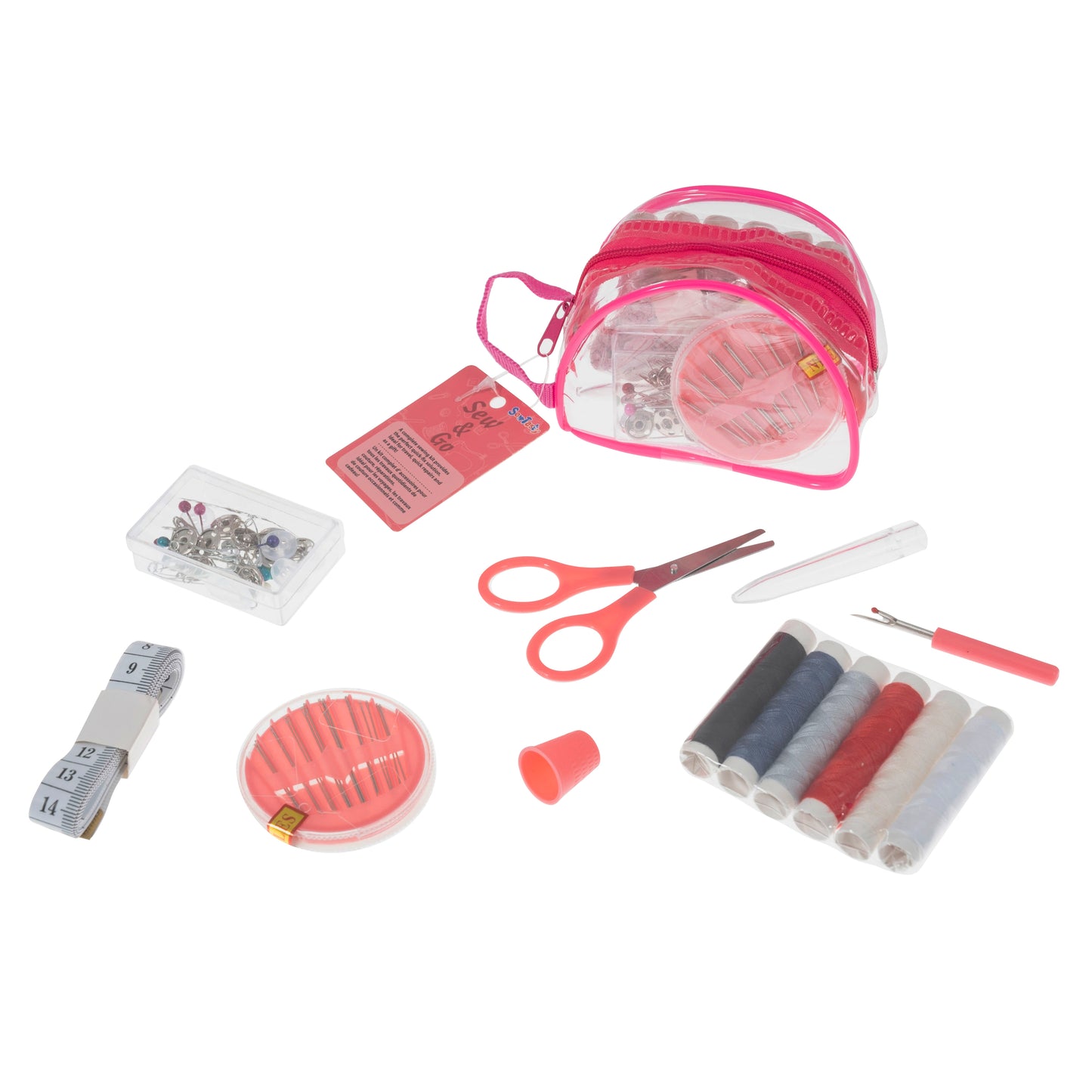 Travel Sewing Kit in Orange