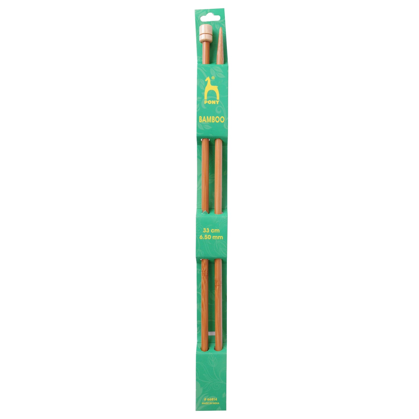 Knitting Pins: Single-Ended: Bamboo: 33cm x (2.75mm - 7.00mm)
