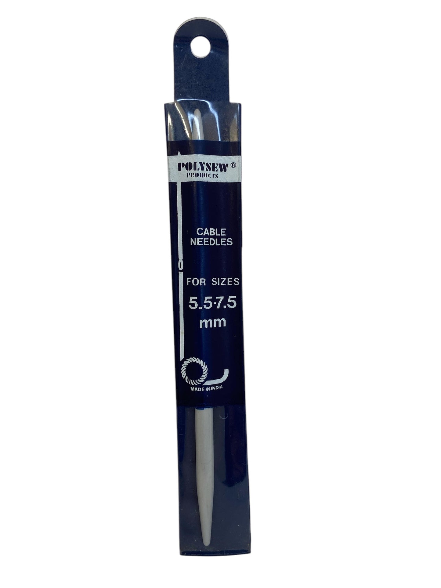 Polysew Cable Needles for sizes 5.5 - 7.5mm