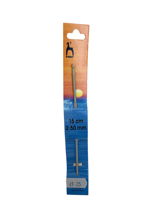 Pony Single Ended Crochet Hook 15cm (2mm - 10mm)