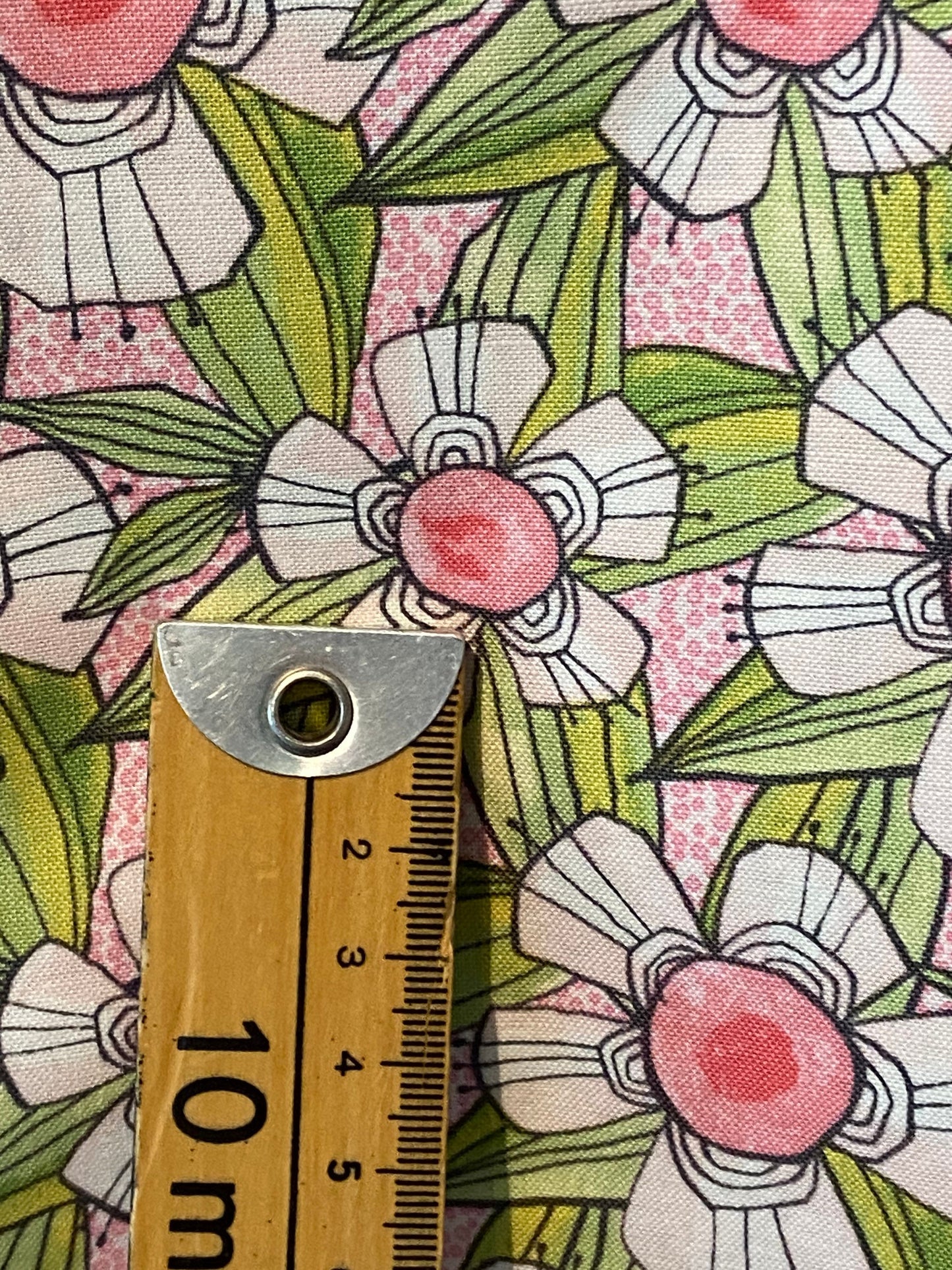 Pink Floral Cou Dantini Fabric - Fat Quarter